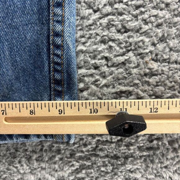 Levis 550 Jeans Mens 42x30 Blue Light Wash Cotton Relaxed Tapered Denim Workwear - Picture 9 of 10